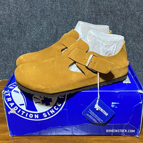 Birkenstock Other - Birkenstock London BS Mink Suede Leather Clog Shoes Men US 10 UK 9 EU 43 Regular